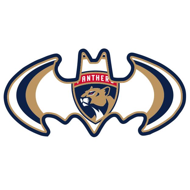 Florida Panthers Batman Logo iron on heat transfer
